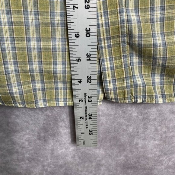 Wrangler RIATA Shirt Adult Extra Large Green Plaid Casual Western Mens Outdoors - Picture 7 of 10